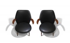 Kurt stervig Kurt Ostervig Kurt Ostervig Danish Lounge Chair in Black Leather - 3220210