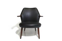 Kurt stervig Kurt Ostervig Kurt Ostervig Danish Lounge Chair in Black Leather - 3220211