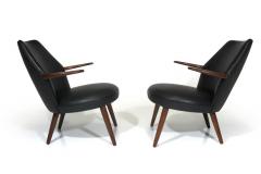 Kurt stervig Kurt Ostervig Kurt Ostervig Danish Lounge Chair in Black Leather - 3220218