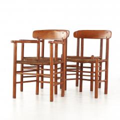 Kurt stervig Kurt Ostervig Kurt Ostervig Mid Century Teak and Cane Dining Chairs Set of 4 - 4241853