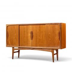 Kurt stervig Kurt Ostervig Kurt stervig Style Mid Century Danish Sculptural Teak High Credenza - 4818501