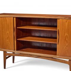 Kurt stervig Kurt Ostervig Kurt stervig Style Mid Century Danish Sculptural Teak High Credenza - 4818504