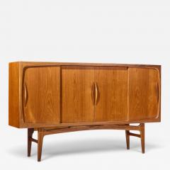 Kurt stervig Kurt Ostervig Kurt stervig Style Mid Century Danish Sculptural Teak High Credenza - 4818780