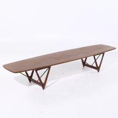 Kurt stervig Kurt Ostervig Kurt stervig for Jason M bler Mid Century Extra Large Danish Teak Coffee Table - 4054456