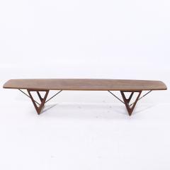 Kurt stervig Kurt Ostervig Kurt stervig for Jason M bler Mid Century Extra Large Danish Teak Coffee Table - 4054457