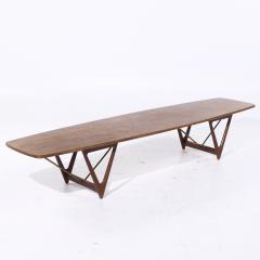 Kurt stervig Kurt Ostervig Kurt stervig for Jason M bler Mid Century Extra Large Danish Teak Coffee Table - 4054458