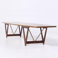 Kurt stervig Kurt Ostervig Kurt stervig for Jason M bler Mid Century Extra Large Danish Teak Coffee Table - 4054461