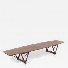 Kurt stervig Kurt Ostervig Kurt stervig for Jason M bler Mid Century Extra Large Danish Teak Coffee Table - 4058451