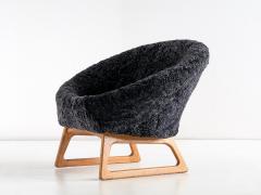 Kurt stervig Kurt Ostervig Pair of Kurt stervig Sheepskin Lounge Chairs Rolschau M bler Denmark 1958 - 1801395