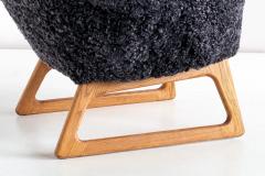 Kurt stervig Kurt Ostervig Pair of Kurt stervig Sheepskin Lounge Chairs Rolschau M bler Denmark 1958 - 1801396