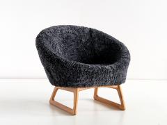 Kurt stervig Kurt Ostervig Pair of Kurt stervig Sheepskin Lounge Chairs Rolschau M bler Denmark 1958 - 1801398