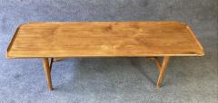 Kurt stervig Kurt Ostervig Vintage Danish Modern Teak Brass Coffee Table Attributed to Kurt Ostervig MCM - 2618098
