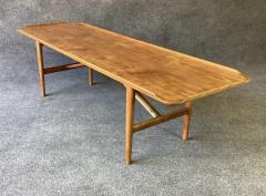 Kurt stervig Kurt Ostervig Vintage Danish Modern Teak Brass Coffee Table Attributed to Kurt Ostervig MCM - 2618103