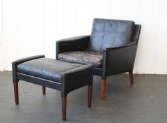 Kurt stervig Kurt stervig Leather Lounge Chair and Ottoman - 378295