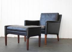 Kurt stervig Kurt stervig Leather Lounge Chair and Ottoman - 378296