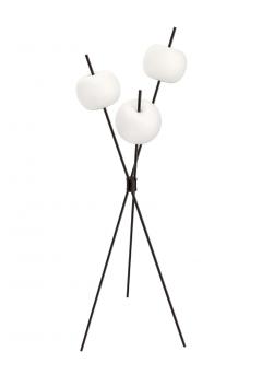 Kushi Opaline Glass and Copper Three Stemmed Floor Lamp for KDLN - 2471247