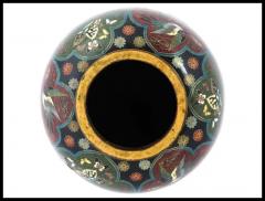 Kyoto Shibata Large Antique Japanese Cloisonne Enamel Vase Attributed to Kyoto Shibata - 3904249