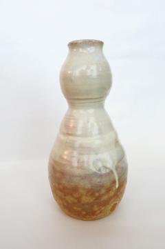 Kyusetsu Miwa X Hagi Ikebana Vase by Kyusetsu Miwa X Japanese Studio Pottery - 1079738