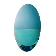 L A Studio Contemporary Modern Sculptural Lighted Blue Italian Mirror - 1887031