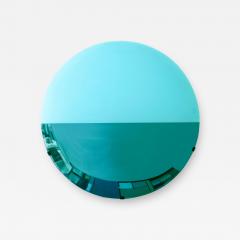 L A Studio Contemporary Modern Sculptural Lighted Blue Italian Mirror - 1888190