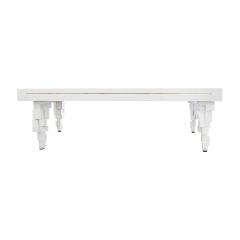 L A Studio L A Studio Contemporary Modern Brutalism Style White Pool Table - 1549984