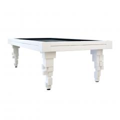 L A Studio L A Studio Contemporary Modern Brutalism Style White Pool Table - 1549985