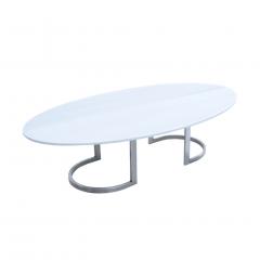 L A Studio L A Studio Contemporary Modern Marble and Steel Italian Center Table - 1469516