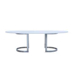 L A Studio L A Studio Contemporary Modern Marble and Steel Italian Center Table - 1469518