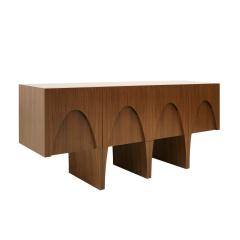 L A Studio L A Studio Contemporary Modern Teak and Lemongrass Wood Sideboard - 1907898
