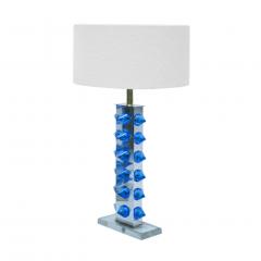 L A Studio Pair of Table Lamps With Colored Murano Glass - 1449114