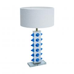 L A Studio Pair of Table Lamps With Colored Murano Glass - 1449115