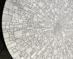 L Oeuf Atelier Large round coffee table attributed to LOeuf centre dEtudes France circa 1960 - 3381628