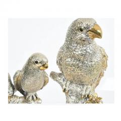 L Soprani Monumental Life Size Parrot Bird Sterling Silver 925 Centerpiece - 3899604