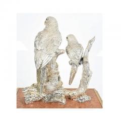 L Soprani Monumental Life Size Parrot Bird Sterling Silver 925 Centerpiece - 3899605