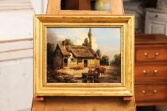 L on Bertan French 19th Century Painting Signed L on Bertan Depicting a Bucolic Farm Scene - 3558483