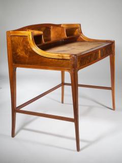 L on Jallot Leon Jallot Sculpted Walnut Desk and Chair - 1549786