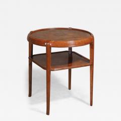 L on Jallot Leon Jallot tiered table in pearwood and camphor burl - 3098020