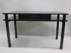 L on Jallot Mid Century Modern Neoclassical Ebonized Desk by Leon Jallot France 1937 - 1861228