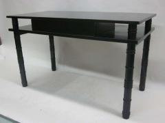 L on Jallot Mid Century Modern Neoclassical Ebonized Desk by Leon Jallot France 1937 - 1861229