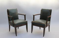 L on Jallot SET OF EIGHT FINE FRENCH ART DECO OAK ARMCHAIRS BY LEON AND MAURICE JALLOT - 745907