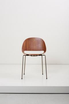 L on Stynen Set of four SL58 Plywood Chairs in Teak by L on Stynen for Sope Finland 1960s - 1076798
