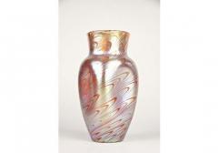 L tz Witwe Glass Vase Decoration Phenomen Rosa Iridescent Bohemia Circa 1902 - 3595490