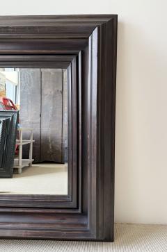 LARGE 18th CENTURY CARVED EBONY FRAMED MIRROR - 4151071