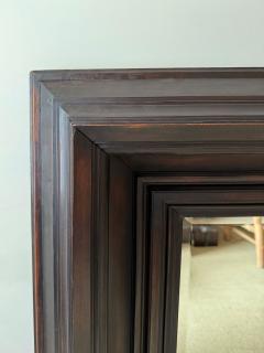 LARGE 18th CENTURY CARVED EBONY FRAMED MIRROR - 4151072