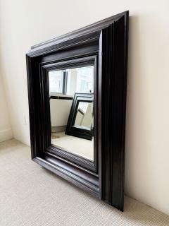 LARGE 18th CENTURY CARVED EBONY FRAMED MIRROR - 4151075