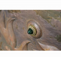 LARGE 19TH CENTURY COPPER REPOUSSE DRAGON WITH GLASS CABOCHON TRADE SIGN - 4499787