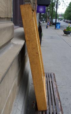 LARGE ENGLISH GILTWOOD RECTANGULAR MIRROR FEATURING A ROPE TWIST - 2350856