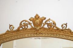 LARGE ENGLISH OVERMANTEL GILTWOOD MIRROR H180CM - 2357780