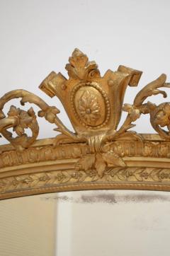 LARGE ENGLISH OVERMANTEL GILTWOOD MIRROR H180CM - 2357782