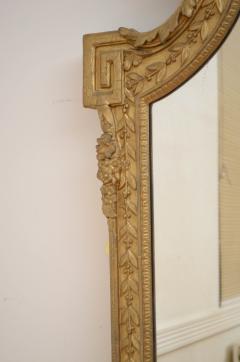 LARGE ENGLISH OVERMANTEL GILTWOOD MIRROR H180CM - 2357795